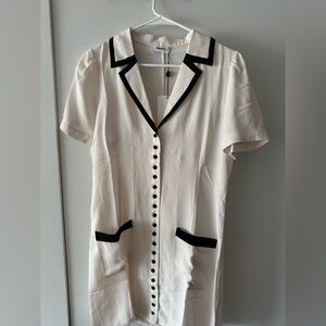 Rumored Size Medium White and Black Dress